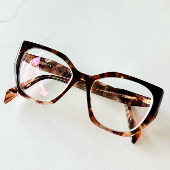 PRADA Caramel Tortoise rX Eyeglass Frame - Picture 3 of 7
